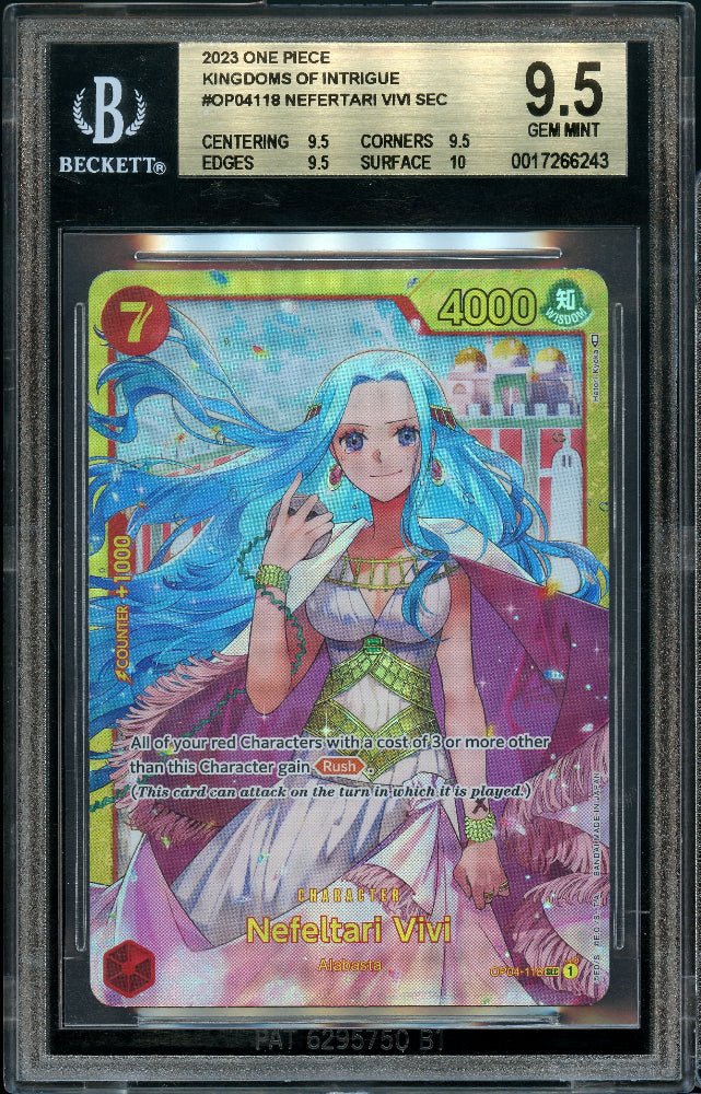 BGS 9.5 | ENG Nefertari Vivi SEC #OP04-118
