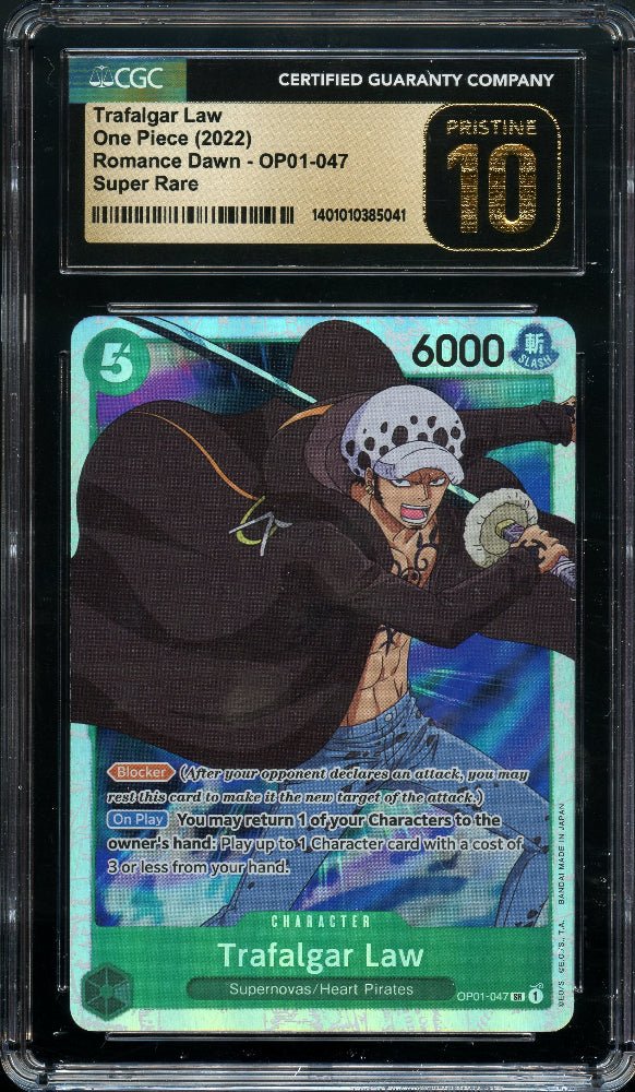 CGC P10 | ENG Trafalgar Law SR #OP01-047