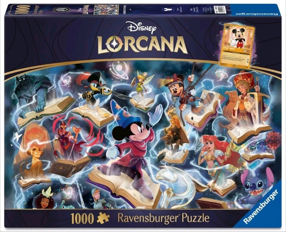 Disney Lorcana 1000 Pc Ravensburger Puzzle Glimmers o f The Realm Amber PRE-SALE