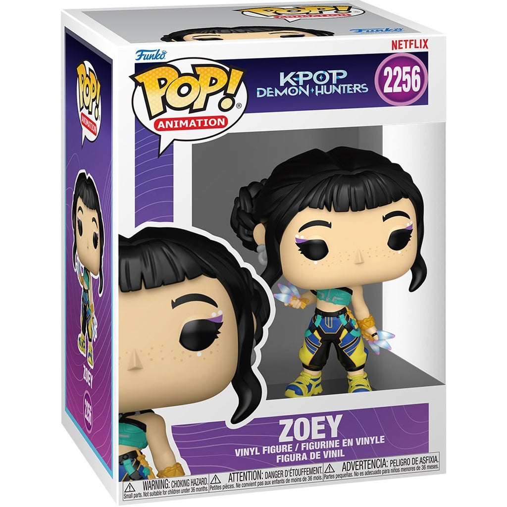 Funko Pop! Vinyl Figure – KPop Demon Hunters Zoey #2256 | Netflix Series Collectible, 3 3/4 Inches, Comes in Window Display Box (PRE-SALE JANUARY 2026)