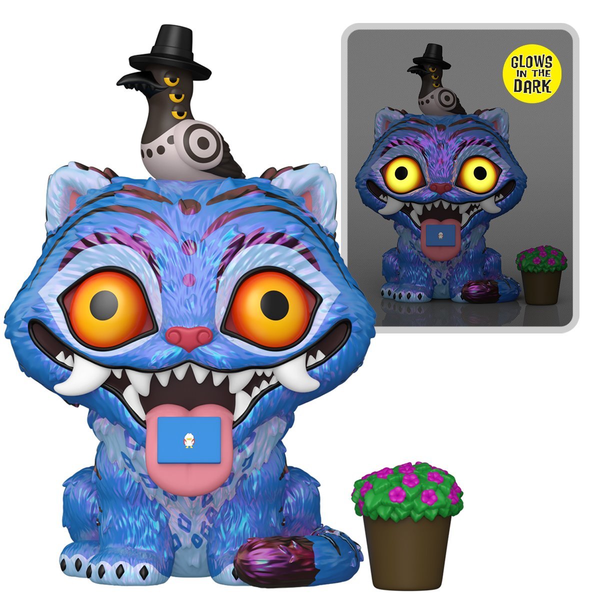 Funko Pop! KPop Demon Hunters Derpy with Sussie (Tiger with Bird) Glow-in-the-Dark Vinyl Figure #2260 – Collectible Figure with Window Display Box, 3 3/4-Inches (PRE-SALE JANUARY 2026)