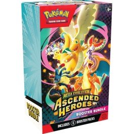 Pokemon Mega Evolution Ascended Heroes Booster Bundle with 6 Booster Packs *PRE-ORDER* Release 4/24/2026