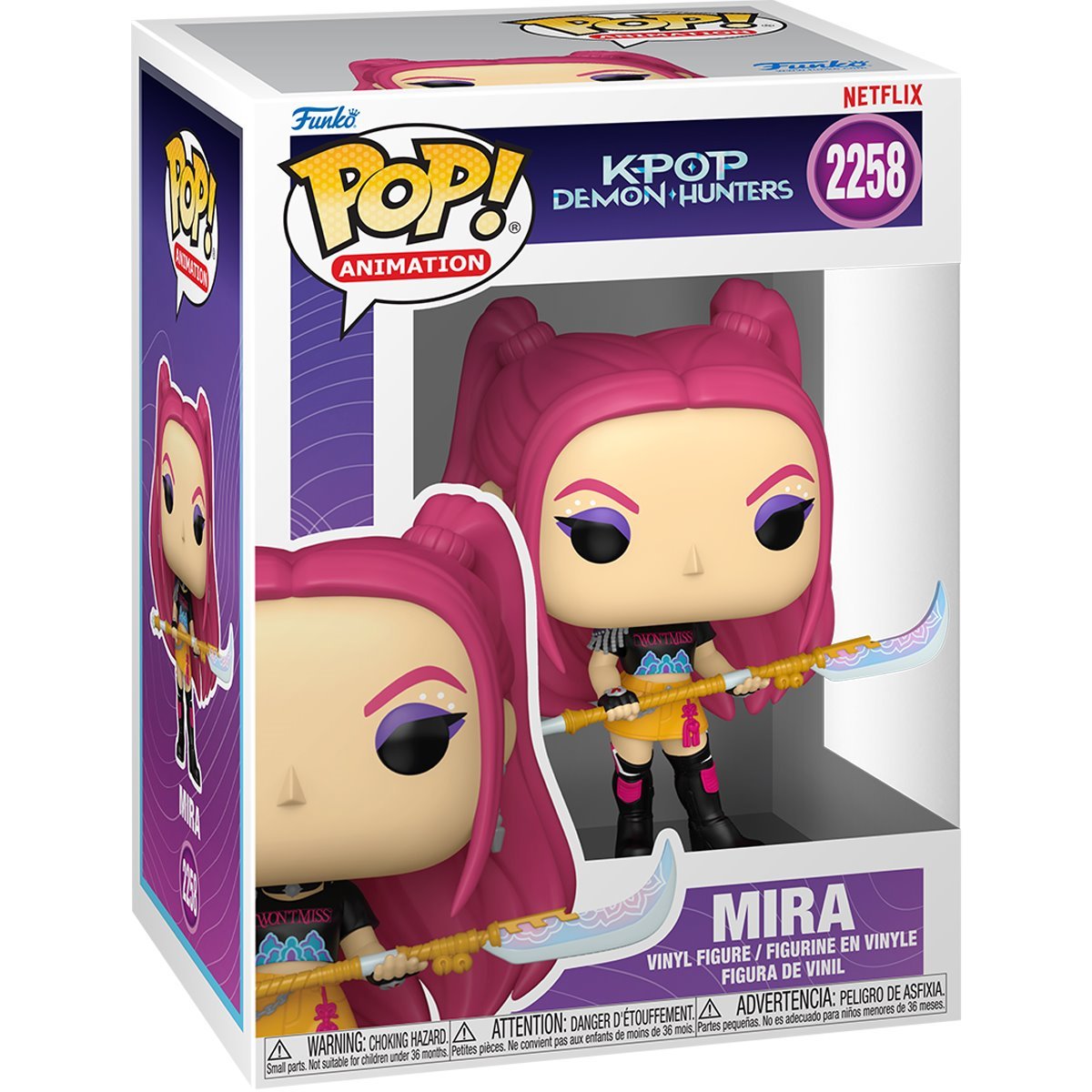 Funko Pop! Vinyl Figure KPop Demon Hunters Mira #2258 | Netflix Series Collectible, 3 3/4-Inches, Window Display Box (PRE-SALE JANUARY 2026)