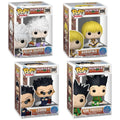 Hunter x Hunter Wave 6 Funko Pop! Animation - Set of 4 (Killua Zoldyck (Sitting) #2089, Gon Freecss (Sitting) #2088, Leorio (Sitting) #2091, and Kurapika (Sitting) #2090)  Collectible Vinyl Figures - Estimated Arrival: Nov. 2025 (PRE-SALE)