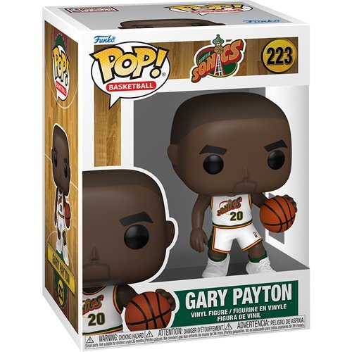 Gary Payton #223 Funko Pop! Basketball NBA Seattle Sonics - Approx. 4" Collectible Vinyl Figure Bundled with Display Box Protector Case - Estimated Arrival: Nov. 2025 (PRE-SALE)