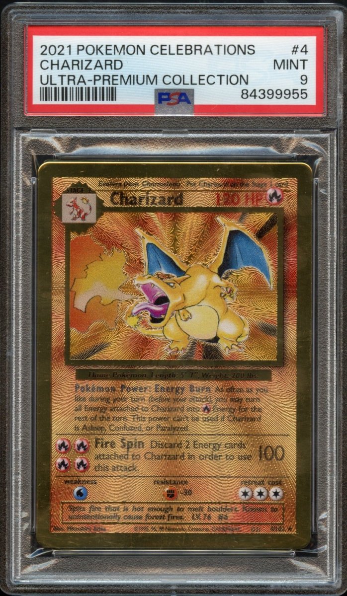 PSA 9 | Charizard UPC Metal Card #4