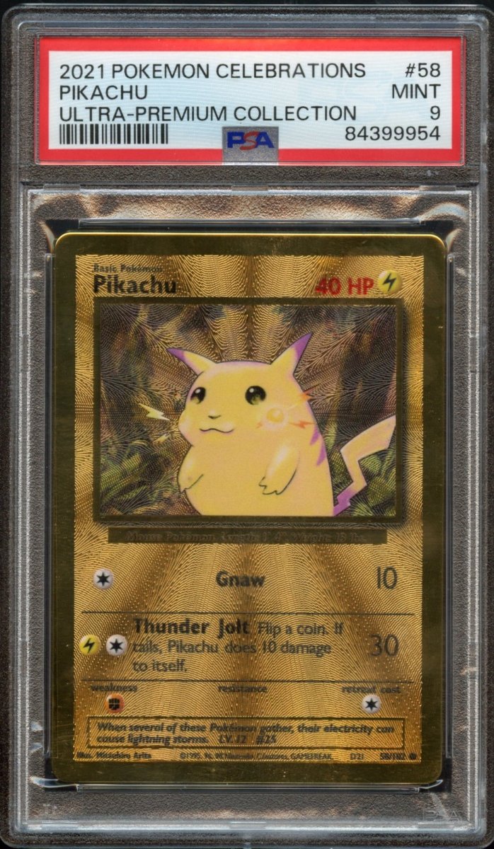 PSA 9 | Pikachu UPC Metal Card #58